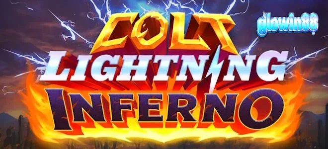Tampilan visual slot Colt Lightning Inferno dengan elemen api dan petir